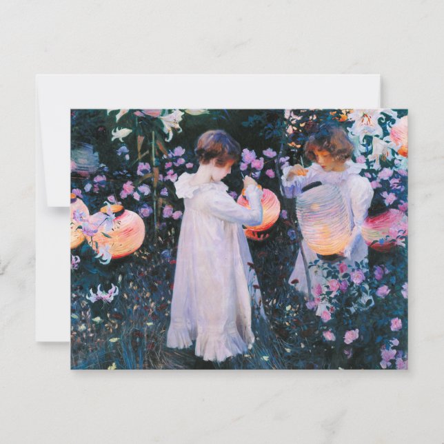 John Singer Sargent Carnação Lily Lily Rosa (Frente)