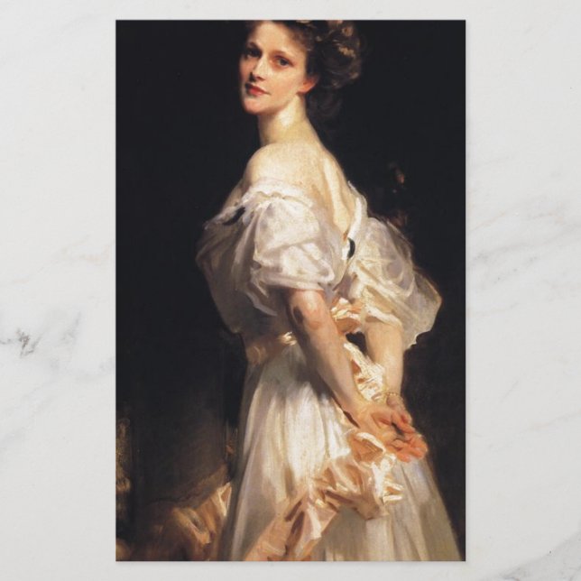 John Singer Sargent - Nancy Astor - Belas Artes (Frente)