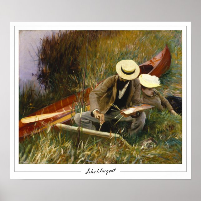 John Singer Sargent Zedign Art Poster nº 10-2 (Frente)