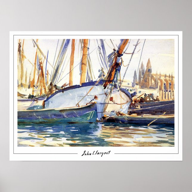 John Singer Sargent Zedign Art Poster nº 204 (Frente)