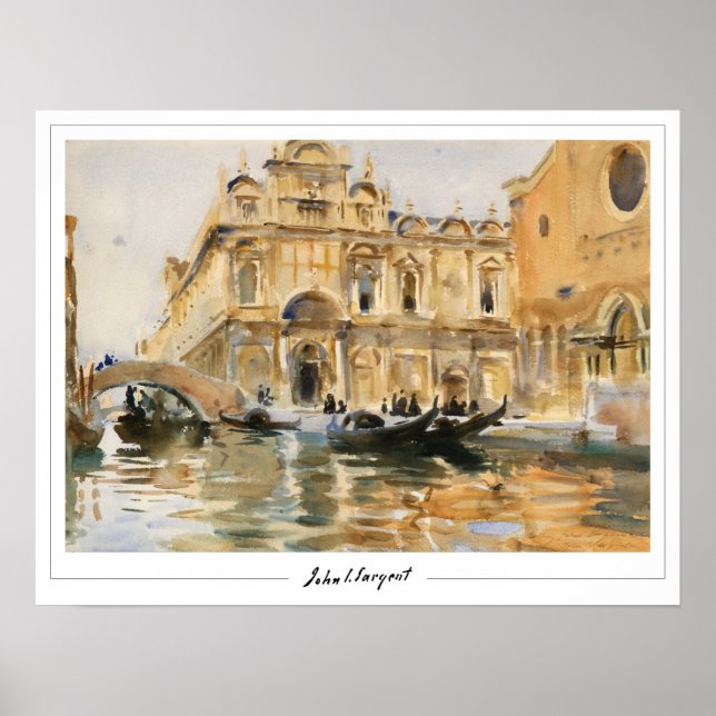 John Singer Sargent Zedign Art Poster nº 5 (Frente)