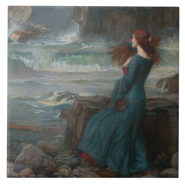 John William Waterhouse - Miranda - a tempestade (Frente)