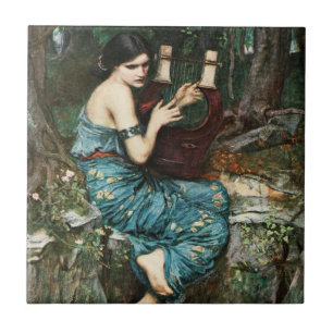 John William Waterhouse o azulejo do encantador