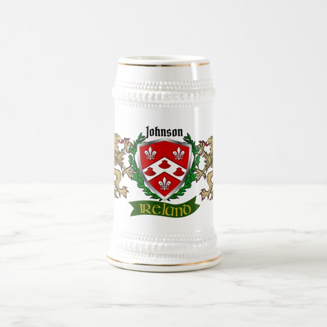 Johnson Irish Shield Beer Caneca de cerveja (Centro)
