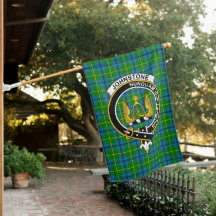 Johnston Tartan Flag Crachá Clan