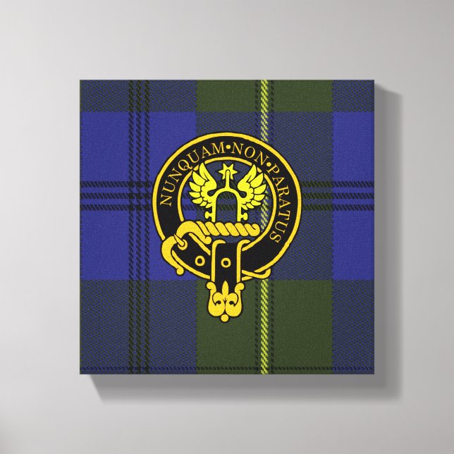 Johnstone Scottish Crest e Tartan Canvas (Frente)
