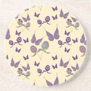 Joia-borboleta na Porta copos de Cream Sandstone