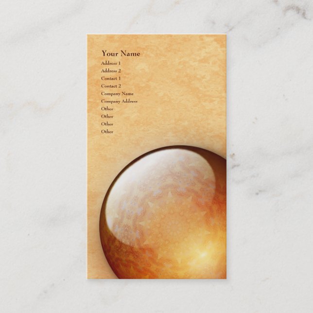 Jóia da renovação - cartão de visita vertical (Frente)