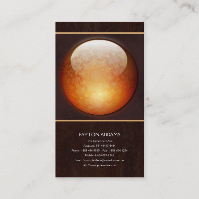 Jóia da renovação - cartão de visita vertical (Frente)