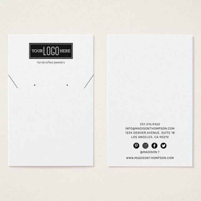 Joia de logotipo personalizada| Arrefecimentos do  (Frente & Verso)