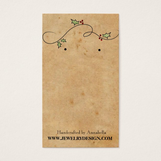 Joia Personalizada de Feriado de Natal do Detentor (Frente)