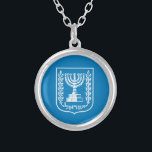 Joias de moda emblem israelense e emblema israelen<br><div class="desc">Colar: Casaco israelita de armamento e joias de moda de Israel - adoro o meu país,  dia de as mães,  aniversário / patriotas</div>