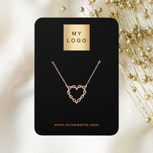 Joias pretas de brinco de logotipo (Criador carregado)