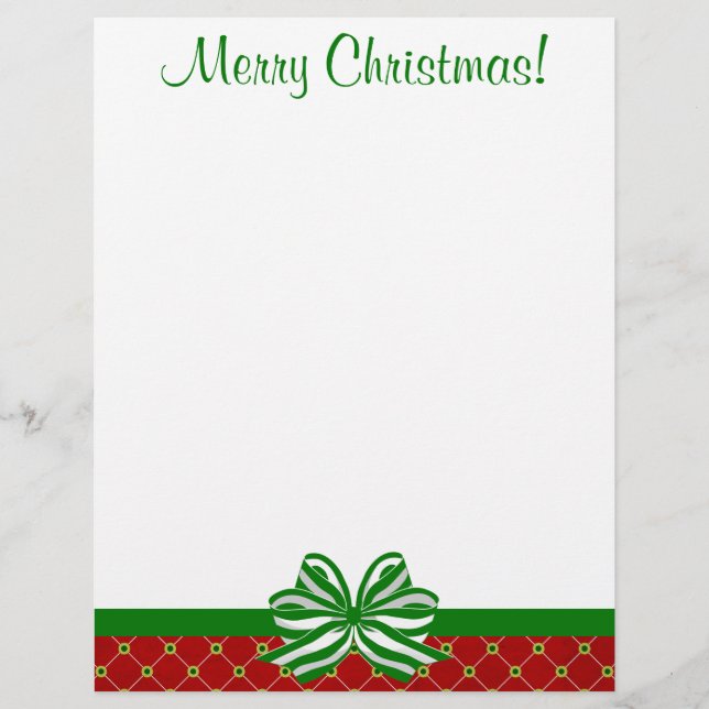 Jolly Diamantes de Natal Letterhead (Frente)