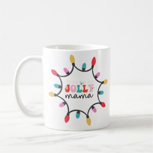 Jolly mama - caneca de café leve de natal