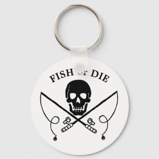 Jolly Roger Fish Pirate Chaveiro