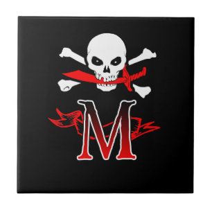 Jolly Roger M Monograma Inicial