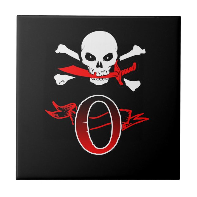Jolly Roger O Monograma Inicial (Frente)
