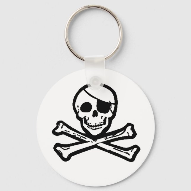 Jolly Roger Pirate Chaveiro (Frente)