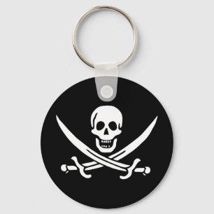 Jolly Roger Pirate Flag Chaveiro