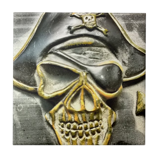 Jolly Roger Pirate Treasure Chest (Frente)