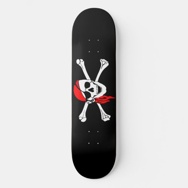 Jolly Roger Skateboard Deck (Frente)