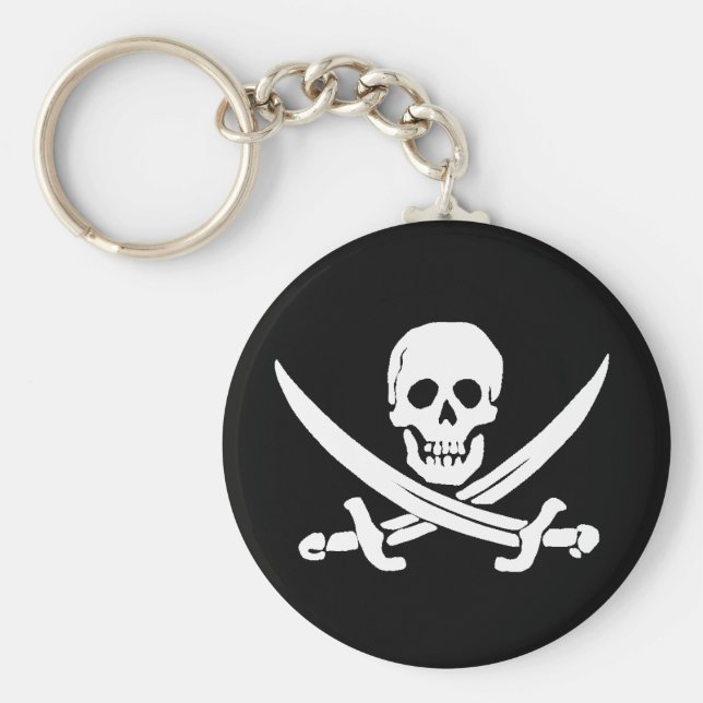 Jolly Roger Sword Pirate Chaveiro (Frente)