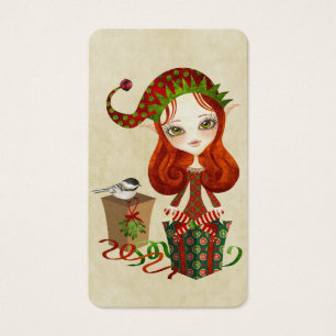 Jollybelle Elf - Etiquetas de Natal