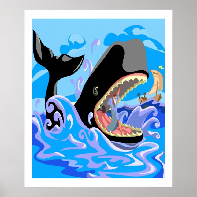 Jonah no Poster da Baleia (Frente)