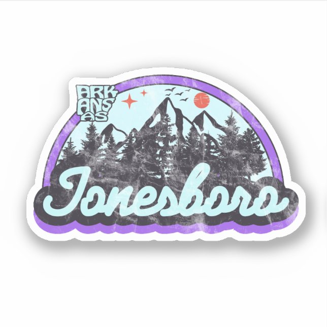 Jonesboro, Arkansas  Adesivo (Frente)