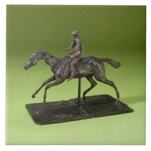 Jóquei em um cavalo (bronze)