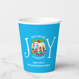 JORNADA DE Natal Azul Moderno ÀS Copas de Papel MU