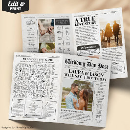 Jornal de Casamento Único do Programa de Casamento