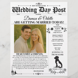 Jornal / Folheto do Dia do Casamento