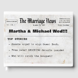 Jornal Pensava Que O Livro De Convidados De Casame