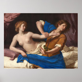 Joseph, Esposa de Potiphar - Poster Guercino de Be