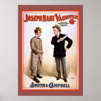 Joseph Hart Vaudeville Co Poster de Teatro