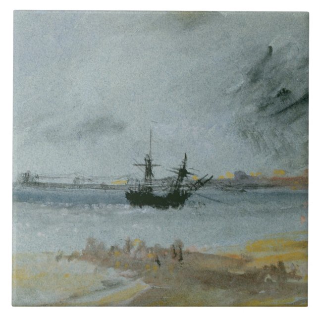 Joseph Mallord William Turner| Navio Aground, Brig (Frente)