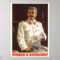 Joseph Stalin poster de propaganda soviética