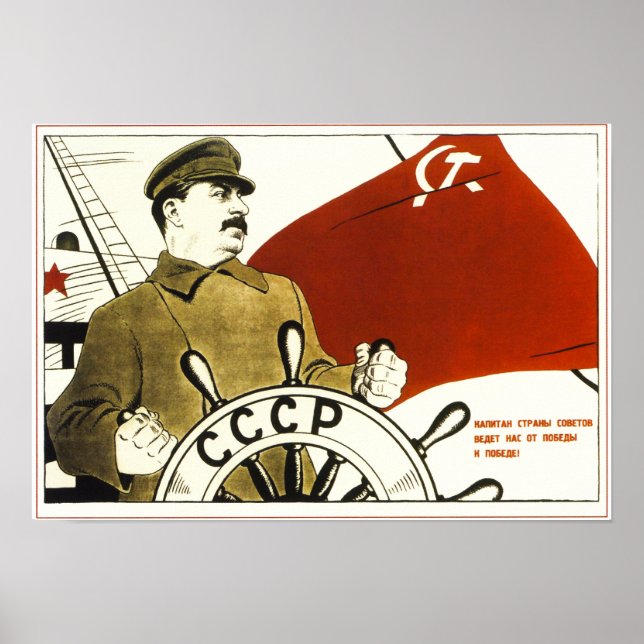 Joseph Stalin. Propoganda soviética Poster (Frente)