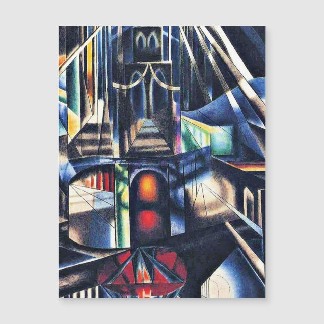 Joseph Stella - Ponte Antiga do Brooklyn (Frente)