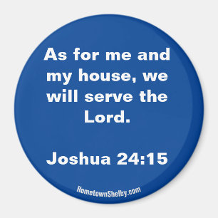 Joshua 24:15 Bíblia Verso imã
