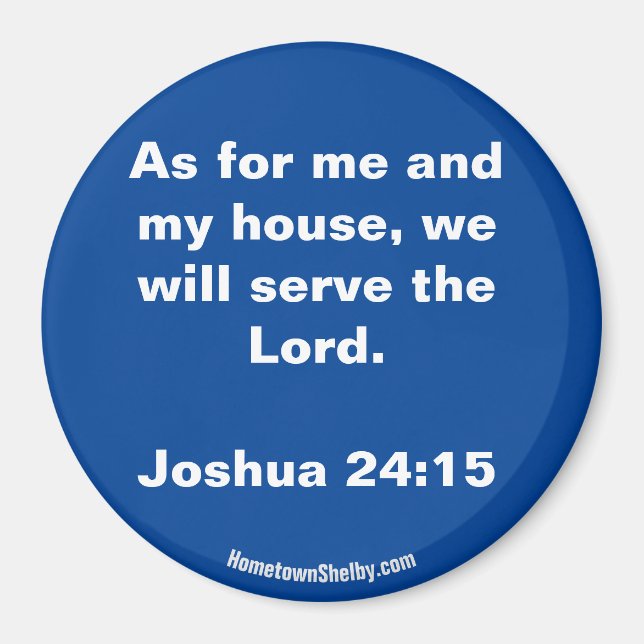 Joshua 24:15 Bíblia Verso imã (Frente)