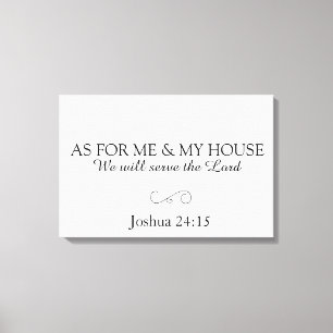 Joshua 24:15 canvas bíblia