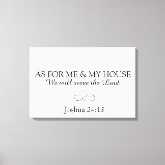 Joshua 24:15 canvas bíblia