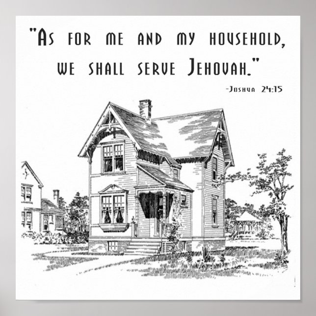 Joshua 24:15 Impressão (Frente)