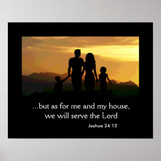 Joshua 24:15 Poster da família