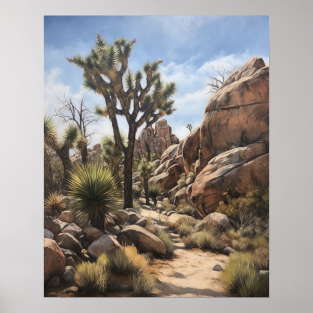 Joshua Tree Art Impressão Poster (Frente)