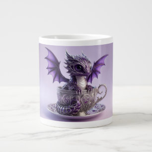 Jovem Dragão Roxo e Branco Fairmont em uma Xícara