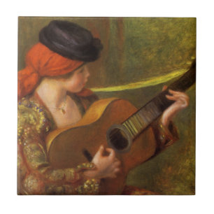 Jovem Espanhola com uma Guitarra por Pierre Renoir